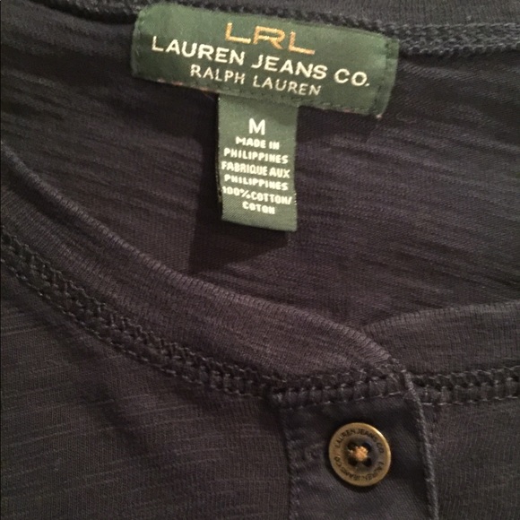 Navy Ralph Lauren Casual Long Sleeve Tee - Picture 3 of 3